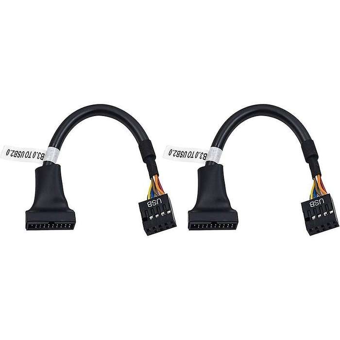 2 Pcs Motherboard Adapter Cable,19 Pin Usb3.0 to 9 Pin Usb2.0 Female