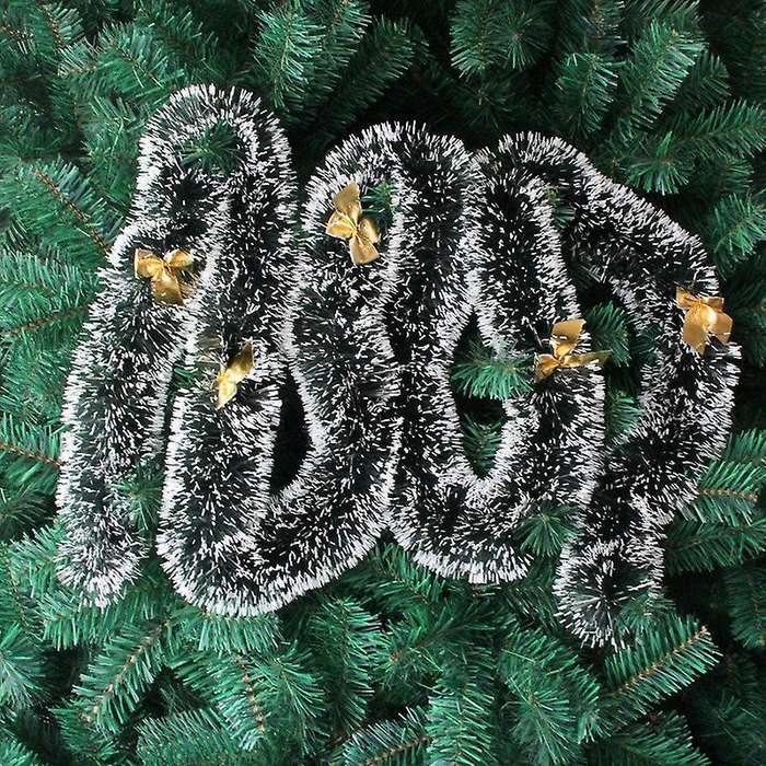 2m Bar Tops Ribbon Garland Christmas Tree Kitchen Ornaments-golden