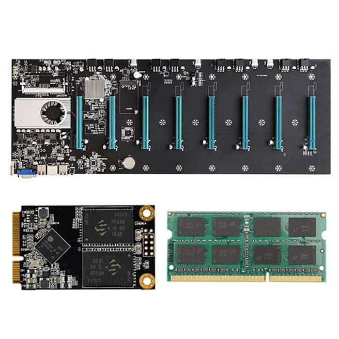 S37 Btc Mining Motherboard with Cpu+128g Ssd+8gb for Btc Miner
