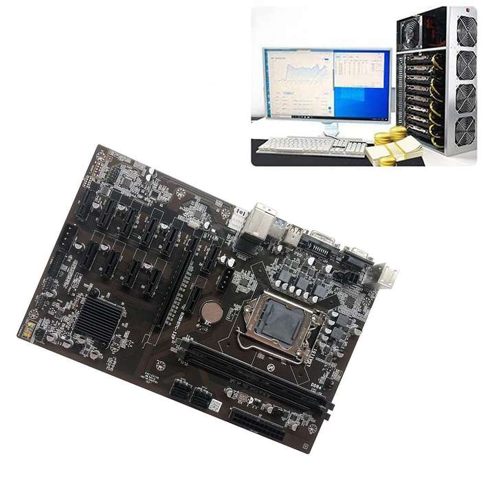 B250 Btc Mining Motherboard with 120g Ssd+sata Cable for Btc Miner