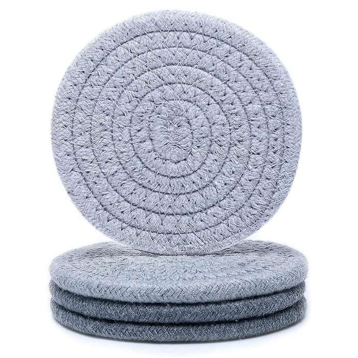 Drink Coaster Absorbent Woven Coaster Set Hand Woven Drink Coaster,c