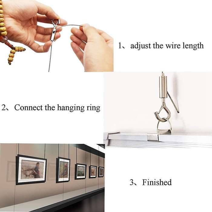 Adjustable Picture Lanyard Restaurant Lanyard Stainless Steel (2pcs)