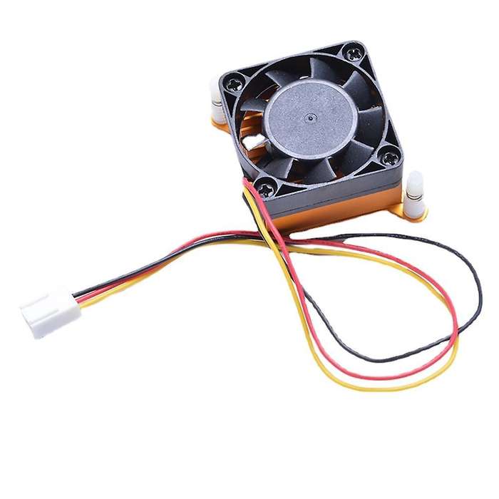 3pin Computer Motherboard Heat Sink Aluminum Radiator 4cm (yellow)