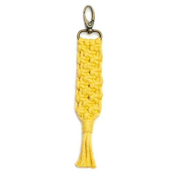Mini Macrame Keychains Accessory for Car Key Purse Phone Supplies, E