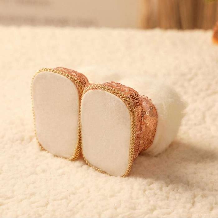 1pair Christmas Boots Ornaments Plush Mini Boots Pendant A