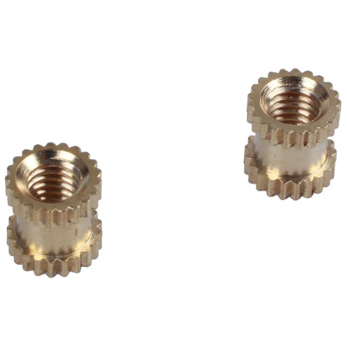 M3x5mmx5mm Female Threaded Brass Knurled Insert Embedded Nuts 20pcs