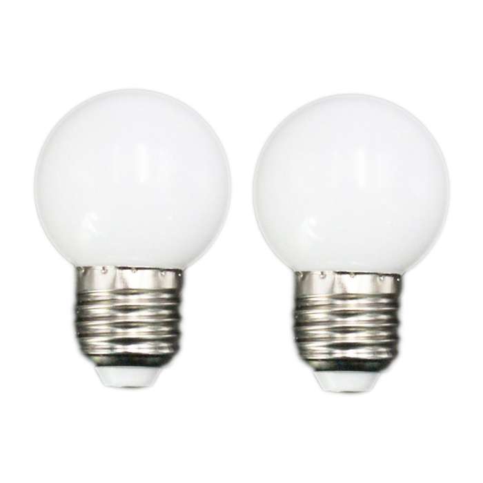 E27 Led Bulbs 1w Pe Frosted Led Globe Colorful 220v -1pcs(white)