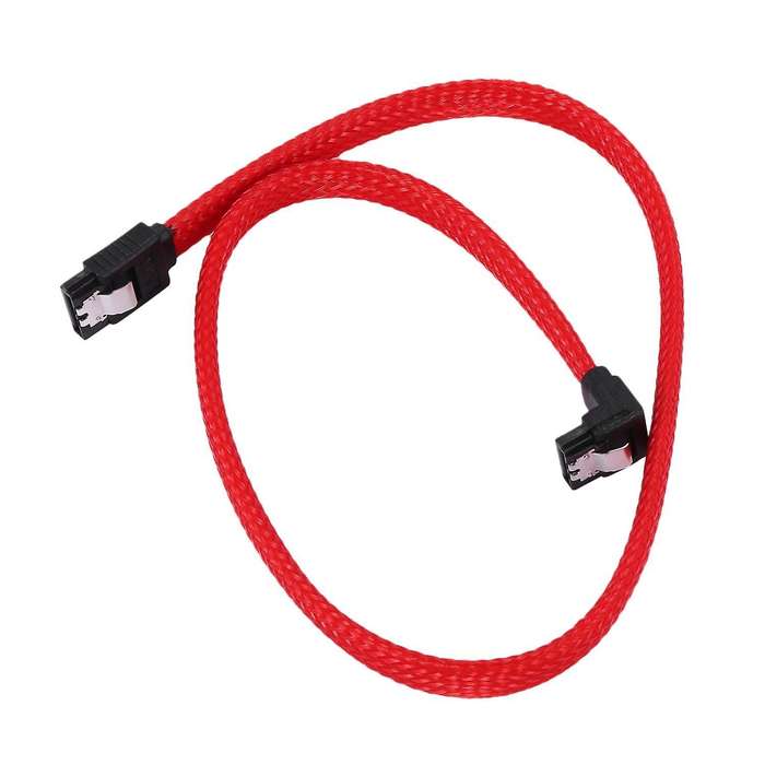 50cm Sata 3.0iii Sata3 7pin 6gb/s Data Cord with Nylon Sleeved(blue)