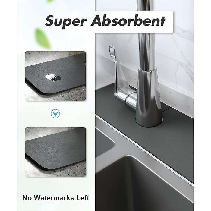 1pcs Splash Guard for Sink Faucet, Absorbent Fast Drying Mat