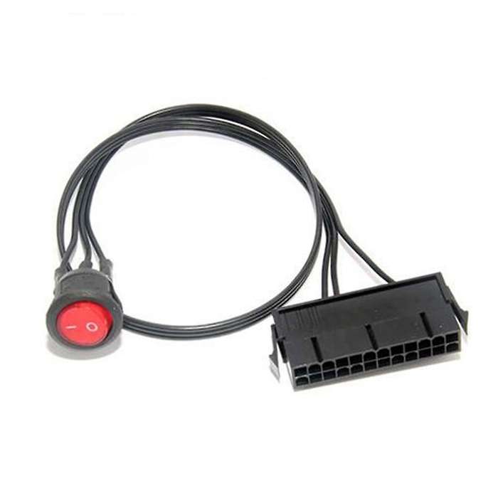 50cm Cable Copper Tin Wire 24-pin Female Atx Psu with On/off Switch