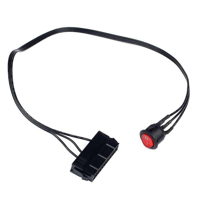 50cm Cable Copper Tin Wire 24-pin Female Atx Psu with On/off Switch