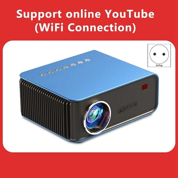 T4 Mini Projector for Home Supports 1080p Tv Full Hd Portable-eu Plug