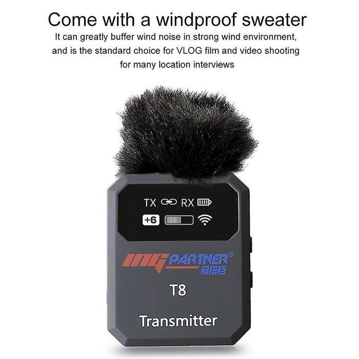 Ingpartner 2.4ghz Wireless Lavalier Microphone System 70m Range
