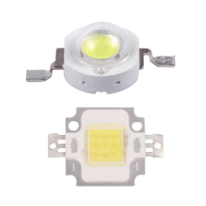 20 Pcs High Power 2 Pin 3w White Led Bead Emitters 170-190lm 6000k