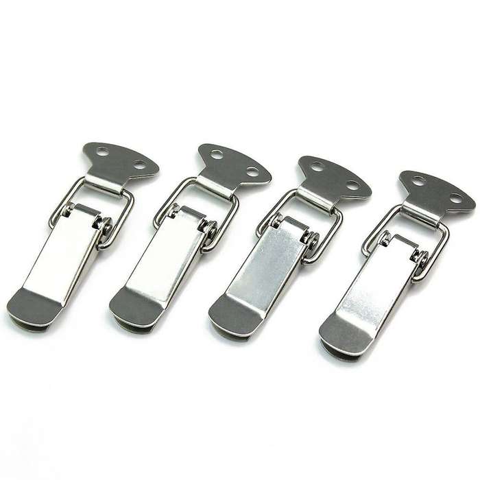 4x Spring Loaded Toggle Case Box Chest Trunk Latch Catch Clamp Clip