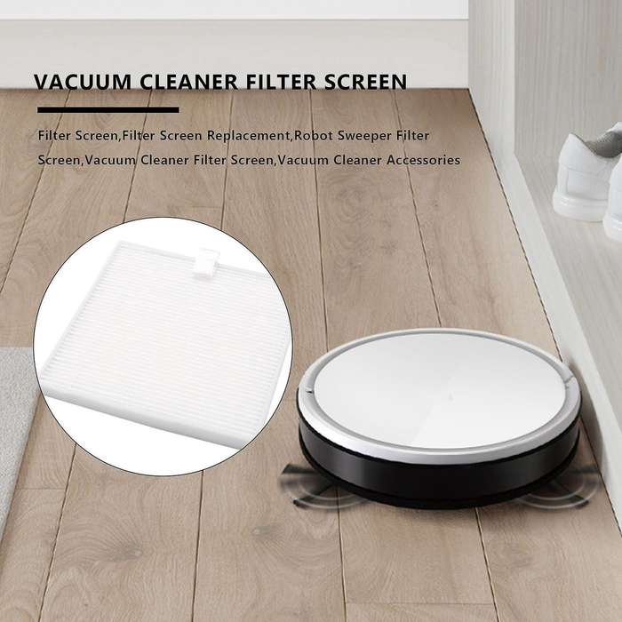 2pc Filter Screen Replacement Accessories for Ilife V8 (white+black)