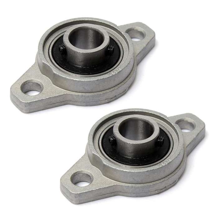 2x Kfl001 Zinc Alloy Flanged Bearings Bearings Ball Bearings 12mm