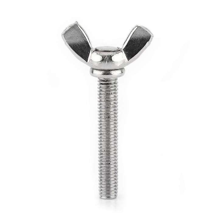 5 Pcs M5 Butterfly Wing Hand Screws Bolts Set, Full Thread (m5x40mm)