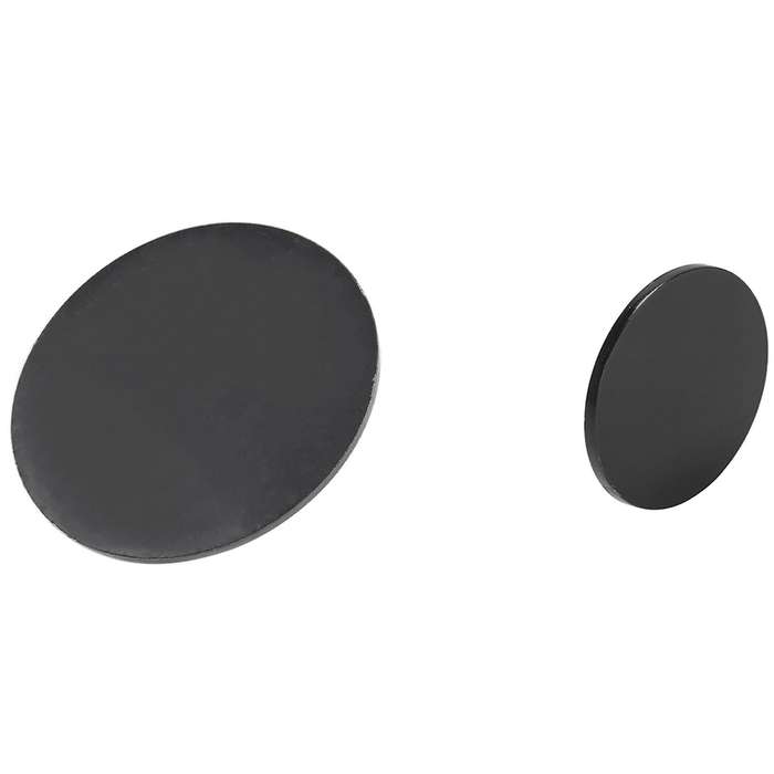 Black 3mm Acrylic Plastic Circular Plate Round Mirror Diameter: 50mm