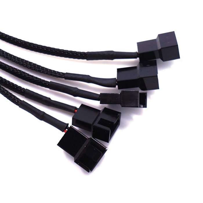 15-pin Sata to 5 Fan Adapter Cable Sata to 3 Pin/4 Pin Adapter Cable
