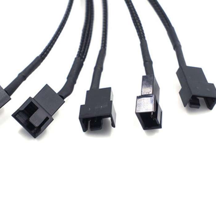 15-pin Sata to 5 Fan Adapter Cable Sata to 3 Pin/4 Pin Adapter Cable