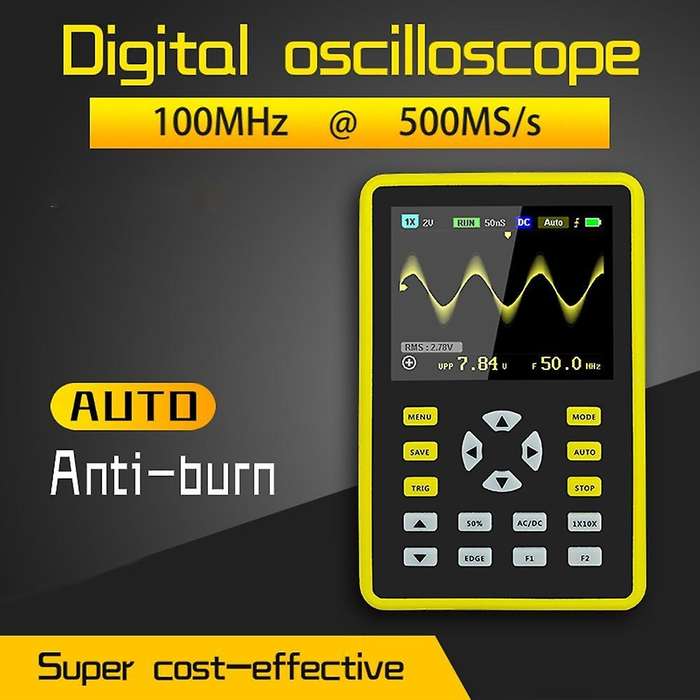 Fnirsi-5012h Screen Digital Oscilloscope Support Waveform Storage