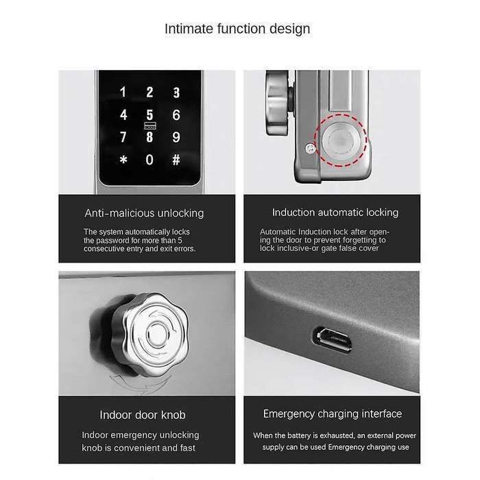 Bluetooth App Smart Lock Rfid Card Fingerprint Lock