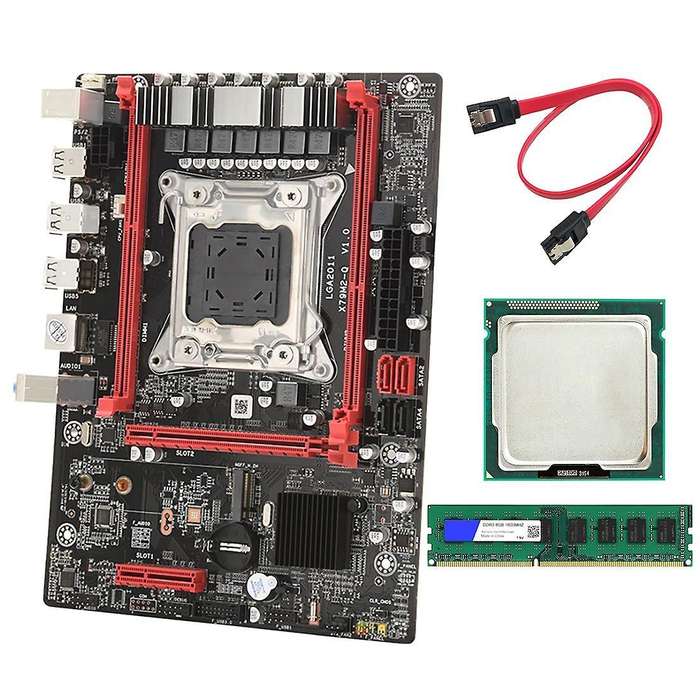 X79 (x79m-q) Motherboard with E5-2670 V2 Cpu+8g Ddr3 Ram Lga 2011
