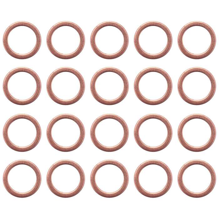 10mmx14mmx1.5mm Copper Crush Washer Flat Ring Gasket Fitting 20 Pcs