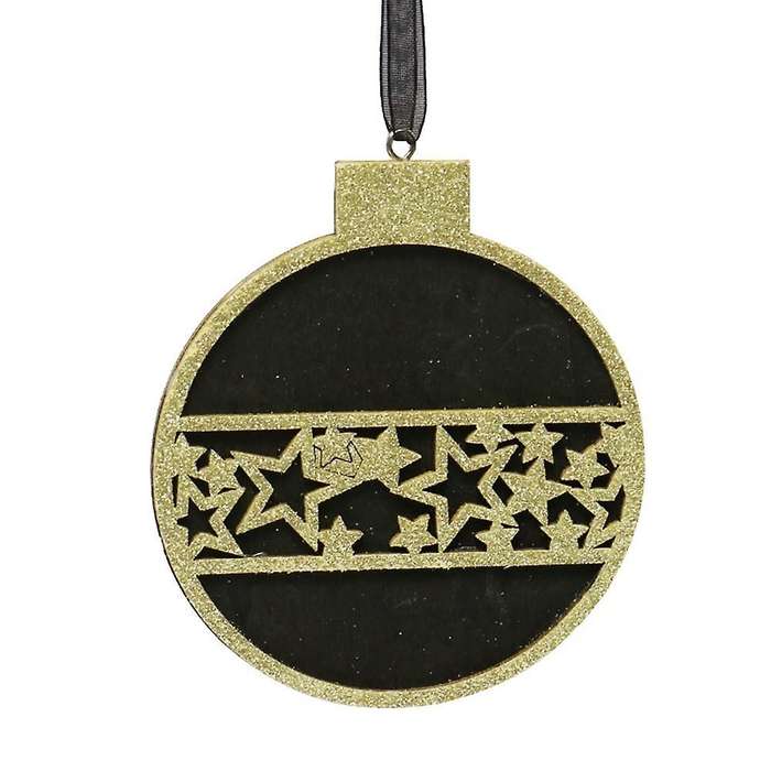 Wooden Christmas Balls Craft Decoration Hanging Tag Ornaments Party