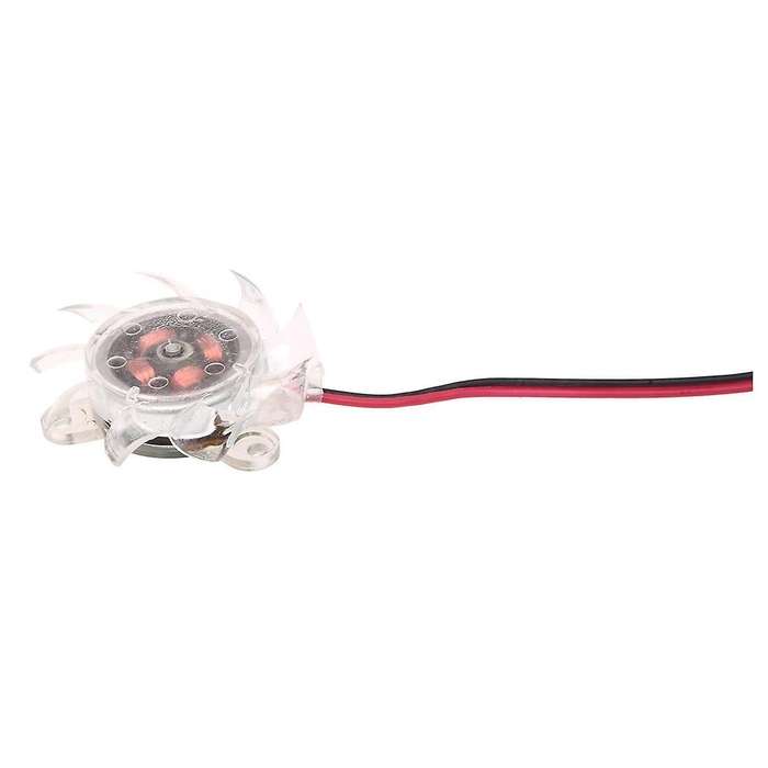 3 X 35mm 12v Clear Plastic Computer Vga Video Cooler Card Cooling Fan