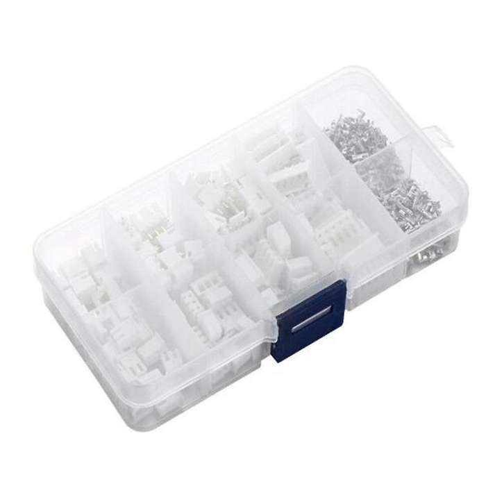 230pcs Xh2.54 2p 3p 4p 5 Pin 2.54mm Pitch Terminal Kit / Housing