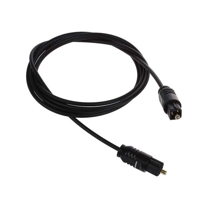 3 Ft 1.1m Metre Digital Fibre Optical Audio Toslink Spdif Md Dvd Cable Lead Plug