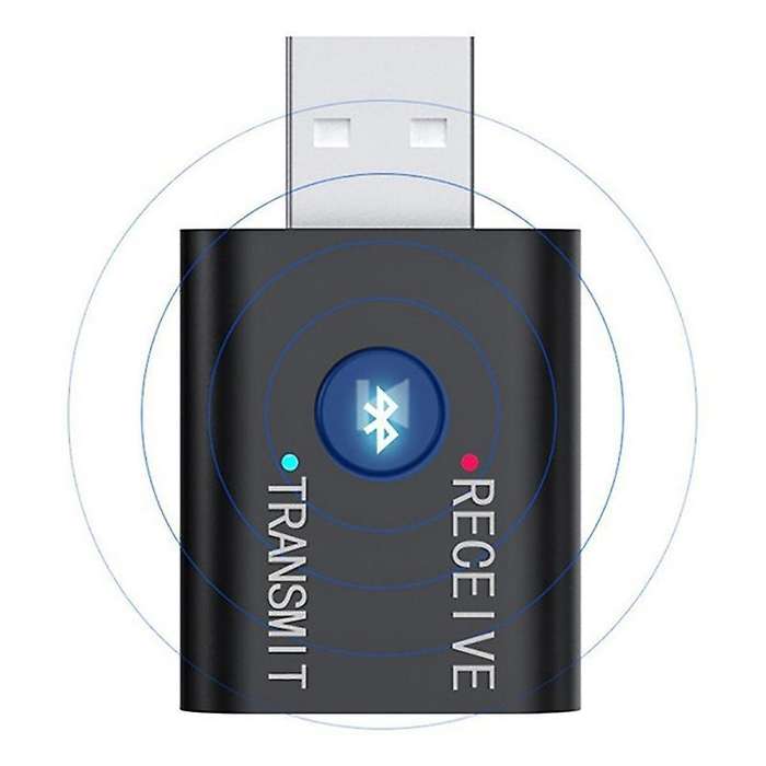 Portable Bluetooth 5.0 Transmitter Receiver 3.5mm Aux Usb Mini 2 In 1