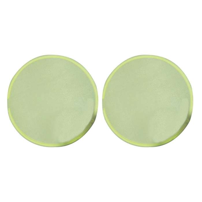 2x Foldable Round Fan-yellow