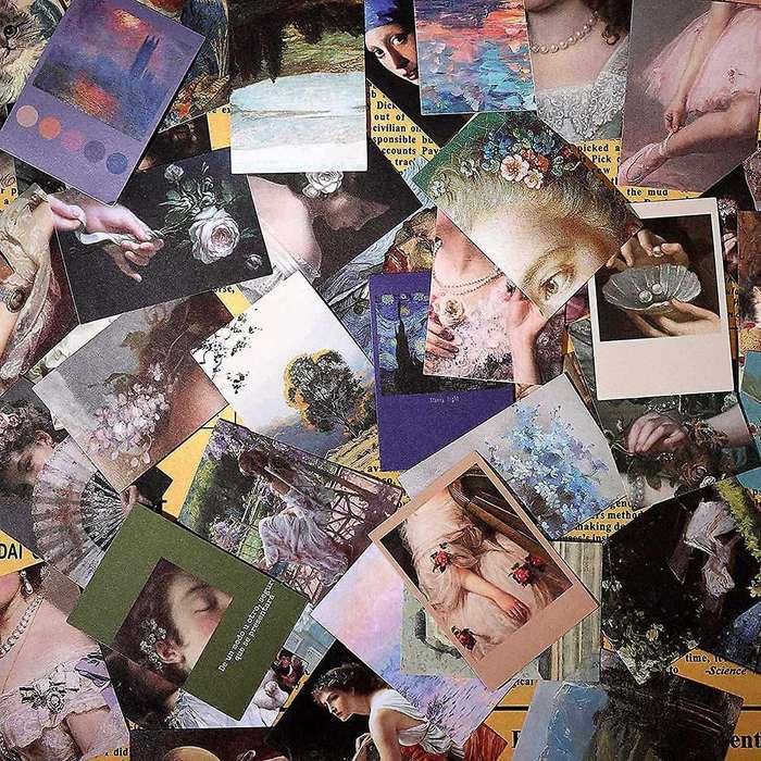 200pcs Aesthetic Scrapbook Stickers (summer Oil Painting)