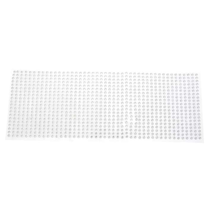 Sticker 750 Pcs / Set 3mm Diy Rhinestone Stickers Silver