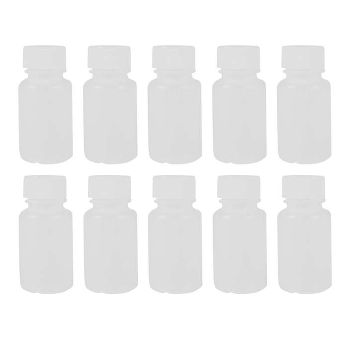 5stueck 20ml Weisser Mini Travel Leere Plastik Alkohol Alkoholflasche