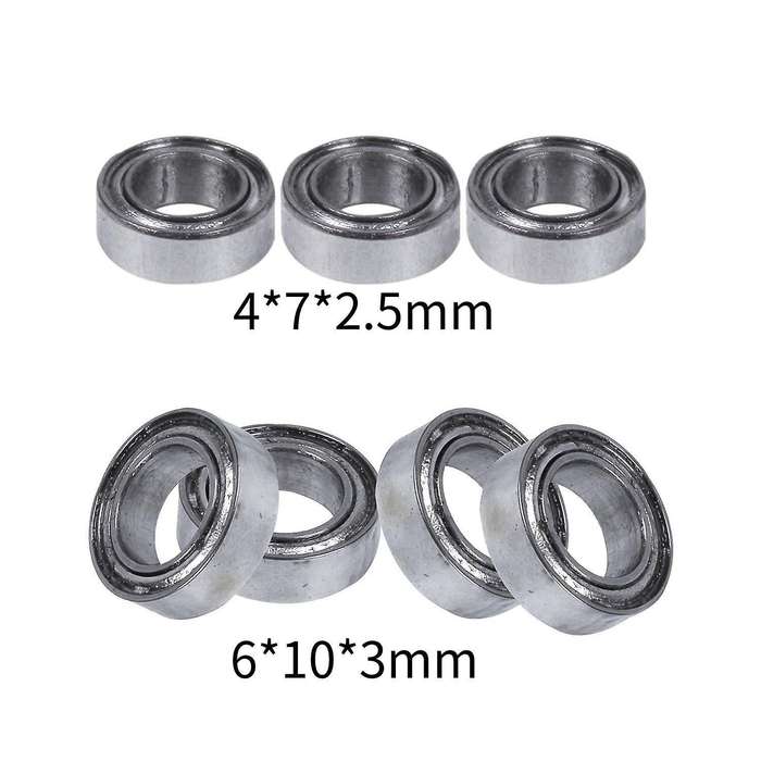 10pcs 13size Miniature Metal Ball Bearing Size: Mr74-zz 4*7*2.5mm