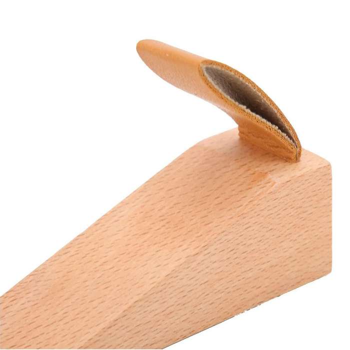 Door Jammer Door Stopper Safely Wood Wedge Non-slip Security(small)