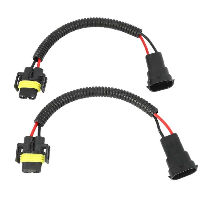 2pcs 9006 to H11 H8 Headlight Fog Light Conversion Connector Wiring