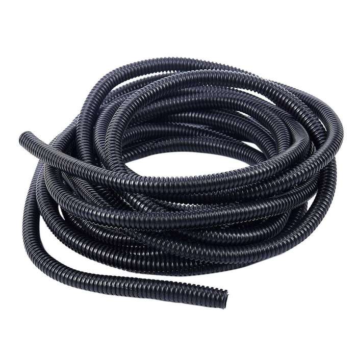 20 Ft  Split Wire Loom Conduit Polyethylene Tubing Black 10mminnerdiameter