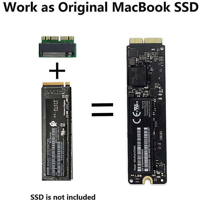 M.2 Nvme Macbook Ssd Convert Adapter for Upgraded Macbook Air Pro