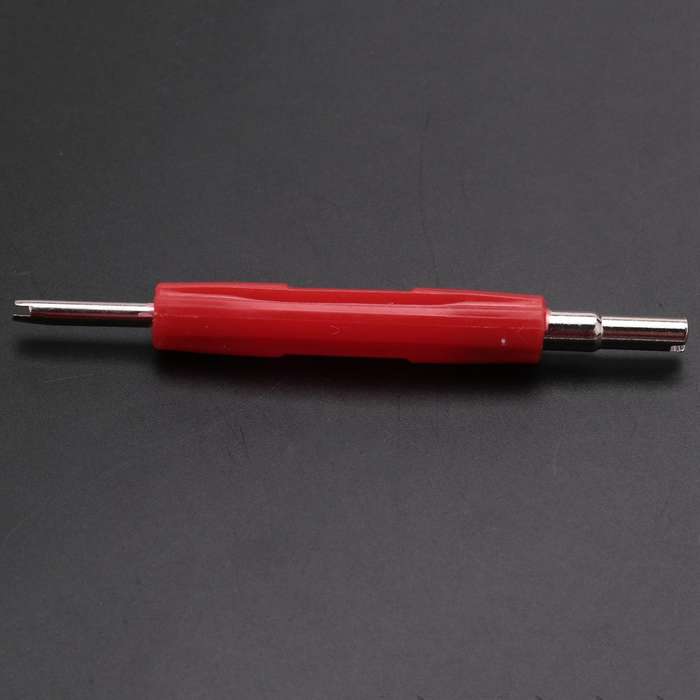 Car Bikes Red Plastic Grip Tyre Valve Core Remover Removal Tool Key