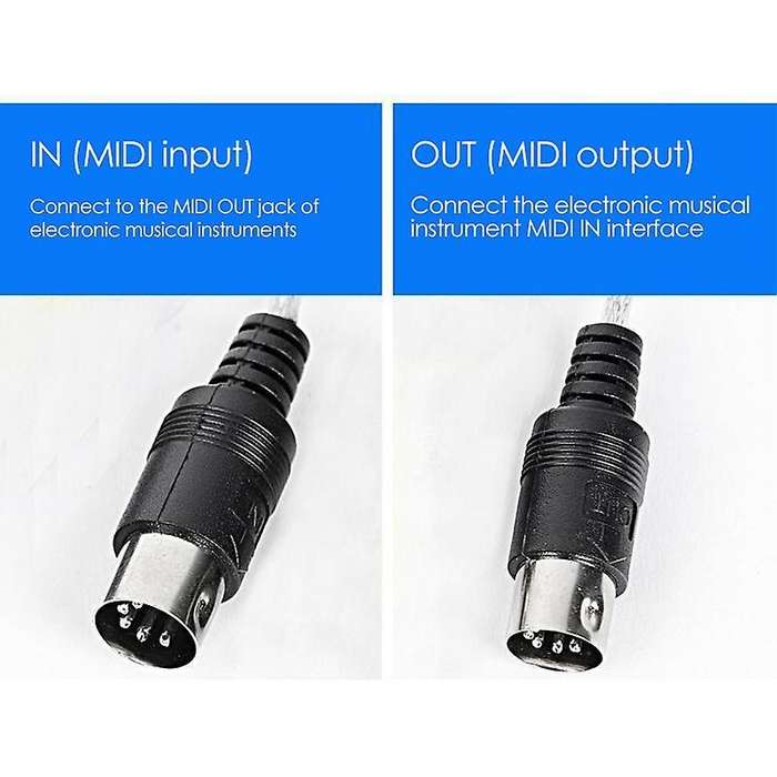 Usb to Midi 5pin Cable Converter for Piano Electronic Instruments