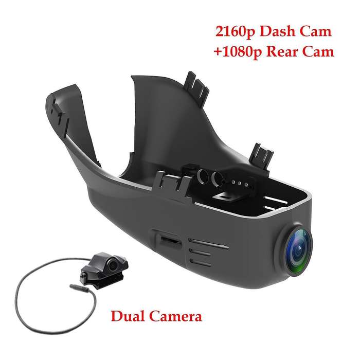2160p+1080p Front Rear View Auto Dashcam for Volvo S60 S60l V60 S80l