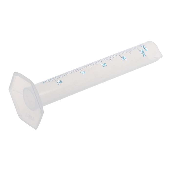 2x Height Of 17cm Graduated Cylinder 50ml Plastic