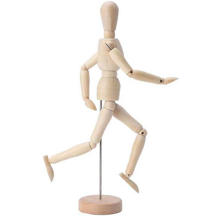 Adjustable Wooden Doll Ornaments Creative Ornaments Home -mini