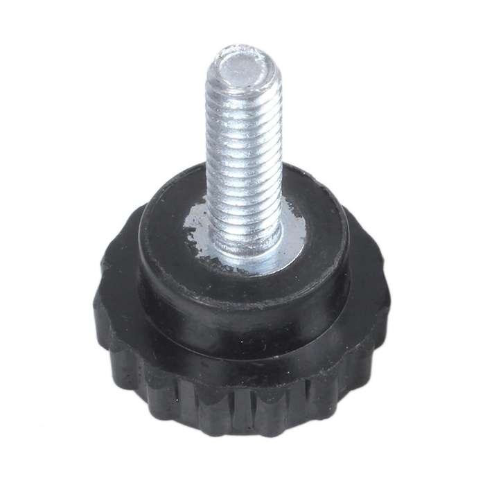 6 Pcs M4x10 Threaded Knurled Thumbscrew Grip Knobs Thumb Screw