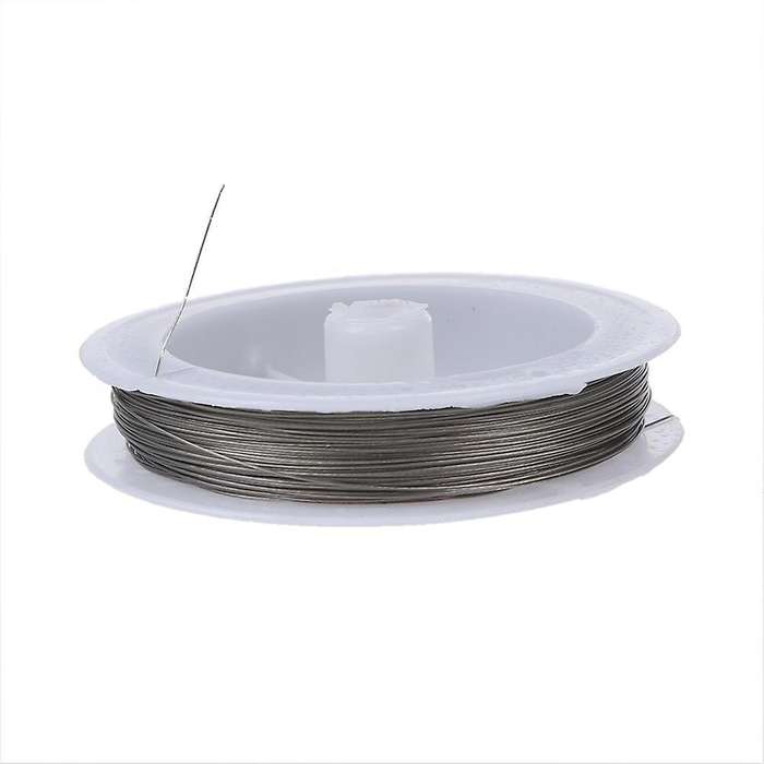 2x Tiger Tail Fil Pour Enfiler Des Perles - 90m / 0.38 Mm / D'argent